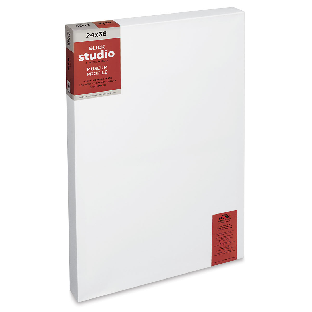 Blick Studio Stretched Cotton Canvas - Museum Profile, 24" x 36" (side view)