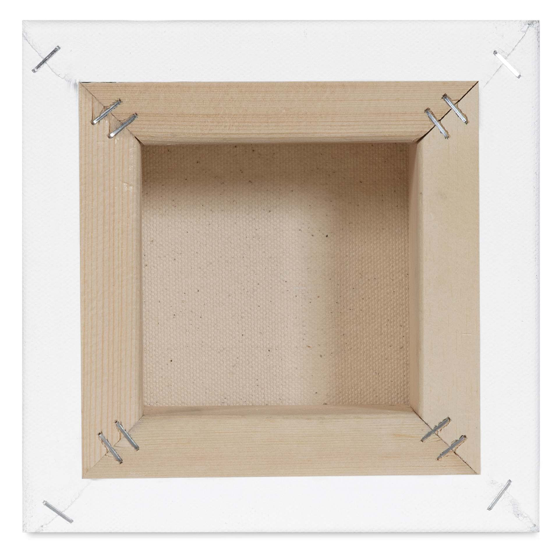 Blick Premier Stretched Cotton Canvas - Museum Profile, Splined, 6" x 6", back