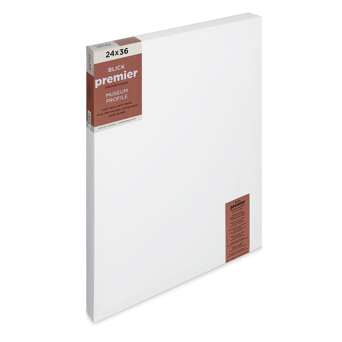 Blick Premier Stretched Cotton Canvas - Museum Profile, Splined, 24" x 30" (side view)