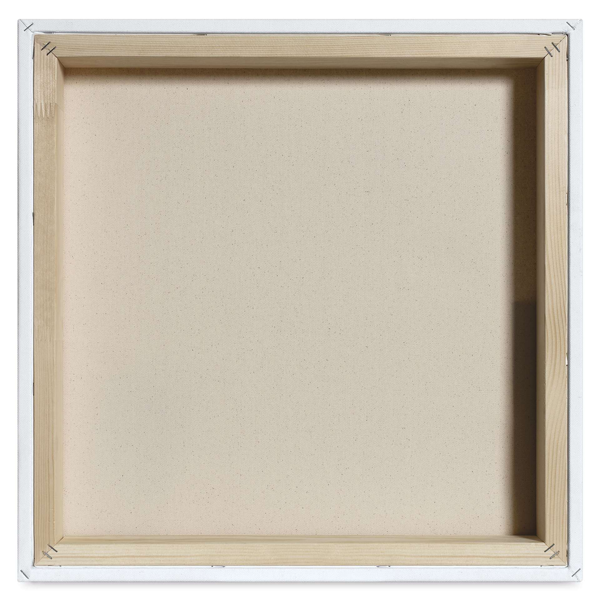 Blick Premier Stretched Cotton Canvas - Museum Profile, Splined, 20" x 20", back