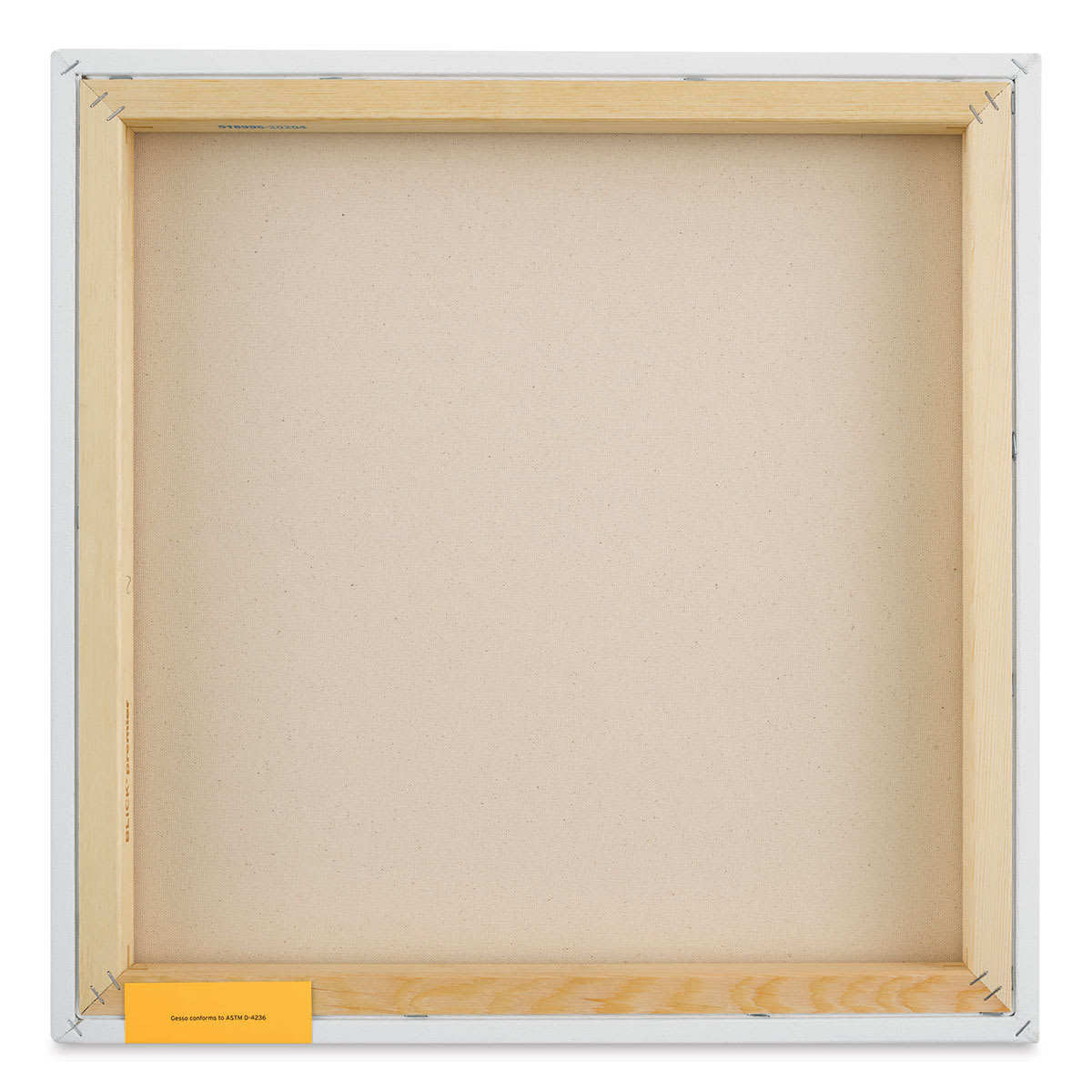 Blick Premier Stretched Cotton Canvas - Gallery Profile, Splined, 20" x 20" (back)