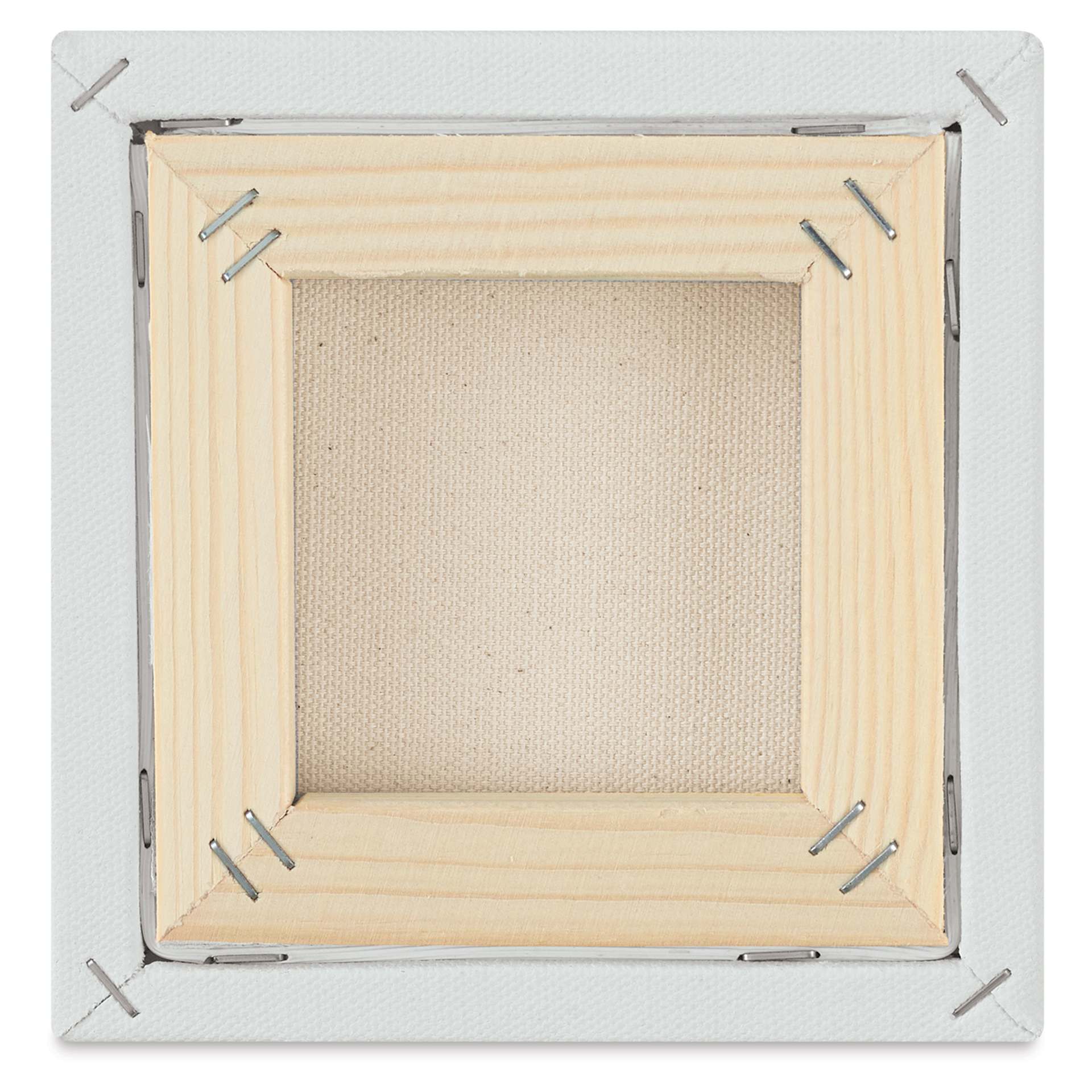 Blick Premier Stretched Cotton Canvas - Traditional Profile, Splined, 6" x 6", back