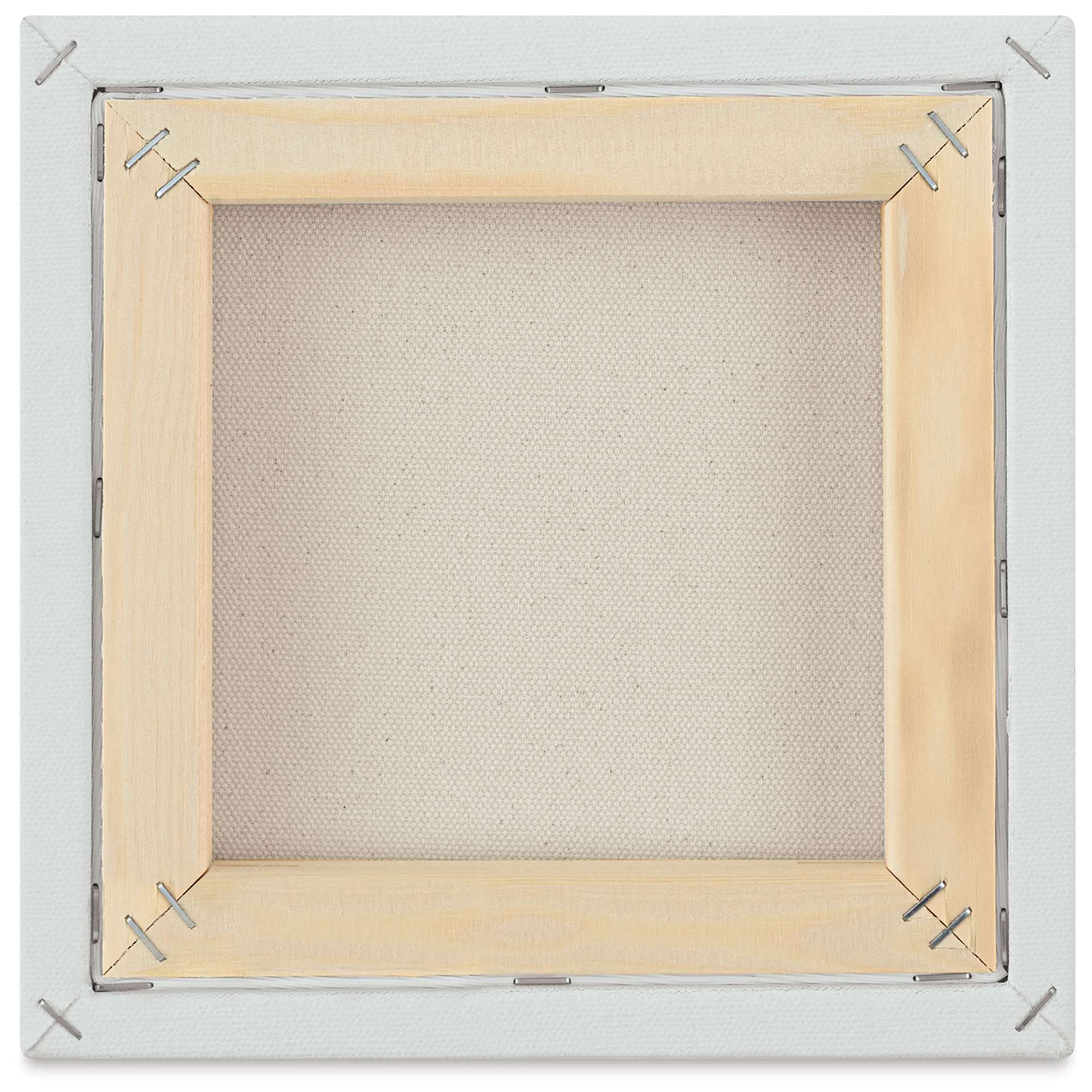 Blick Premier Stretched Cotton Canvas - Traditional Profile, Splined, 8" x 8", back