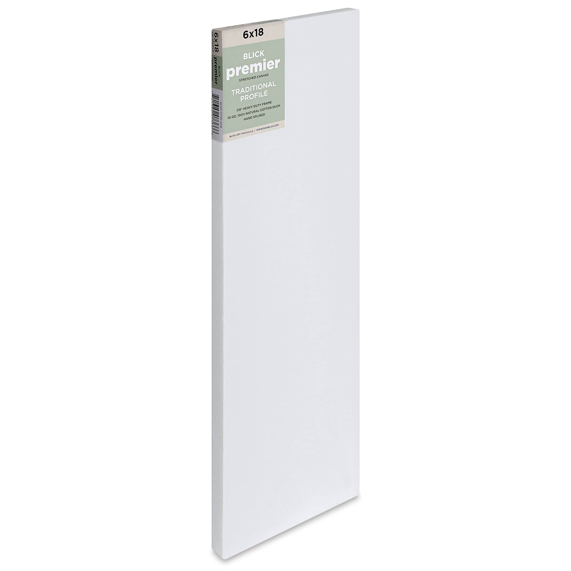 Blick Premier Stretched Cotton Canvas - Traditional Profile, Splined, 6" x 18"