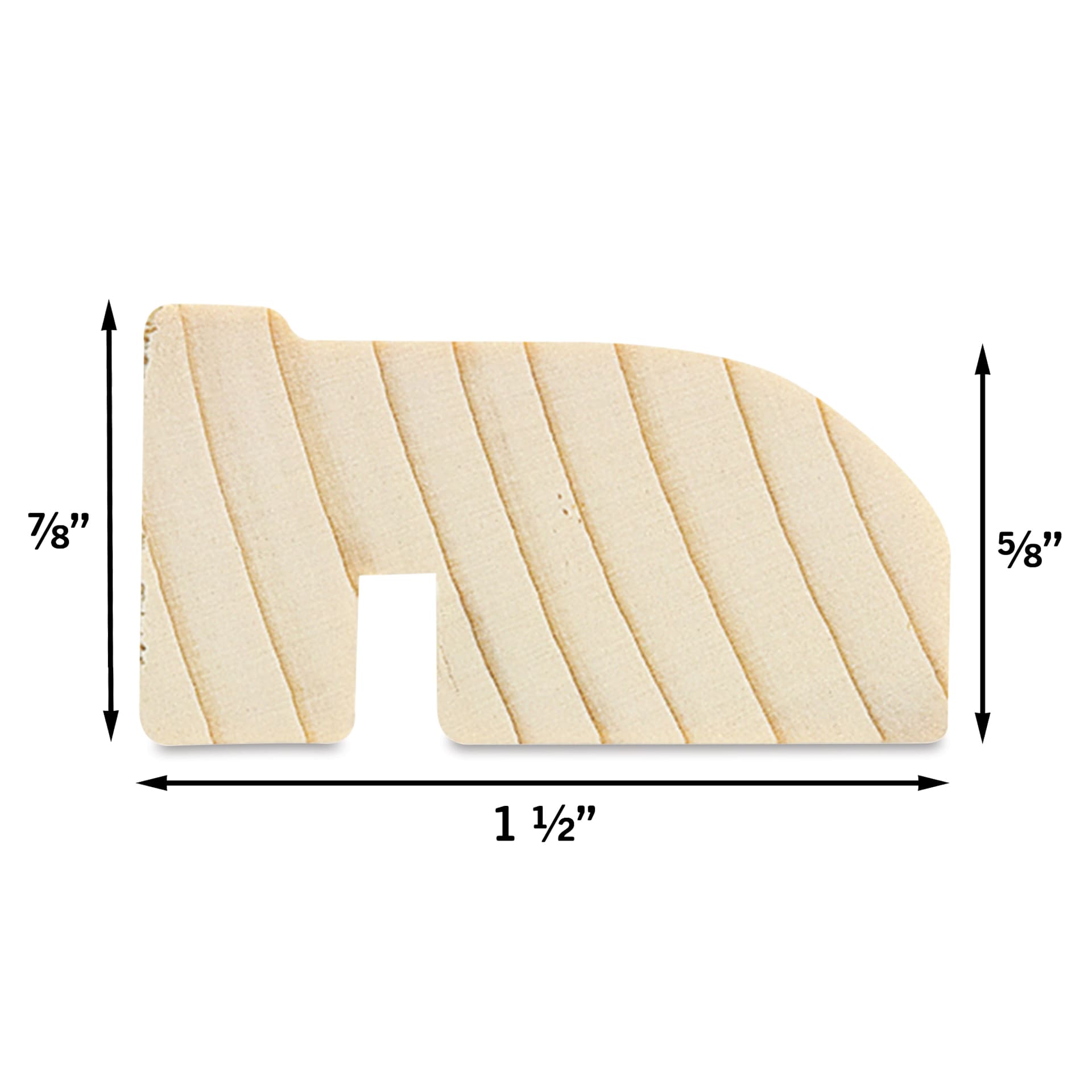 Blick Premier Stretched Cotton Canvas - Traditional Profile, Splined, 10" x 10", profile