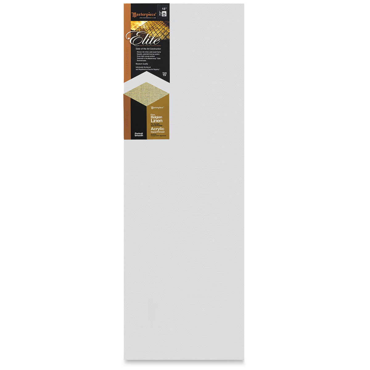 Masterpiece Elite Portrait Smooth Canvas - 18" x 72", Acrylic Primed front