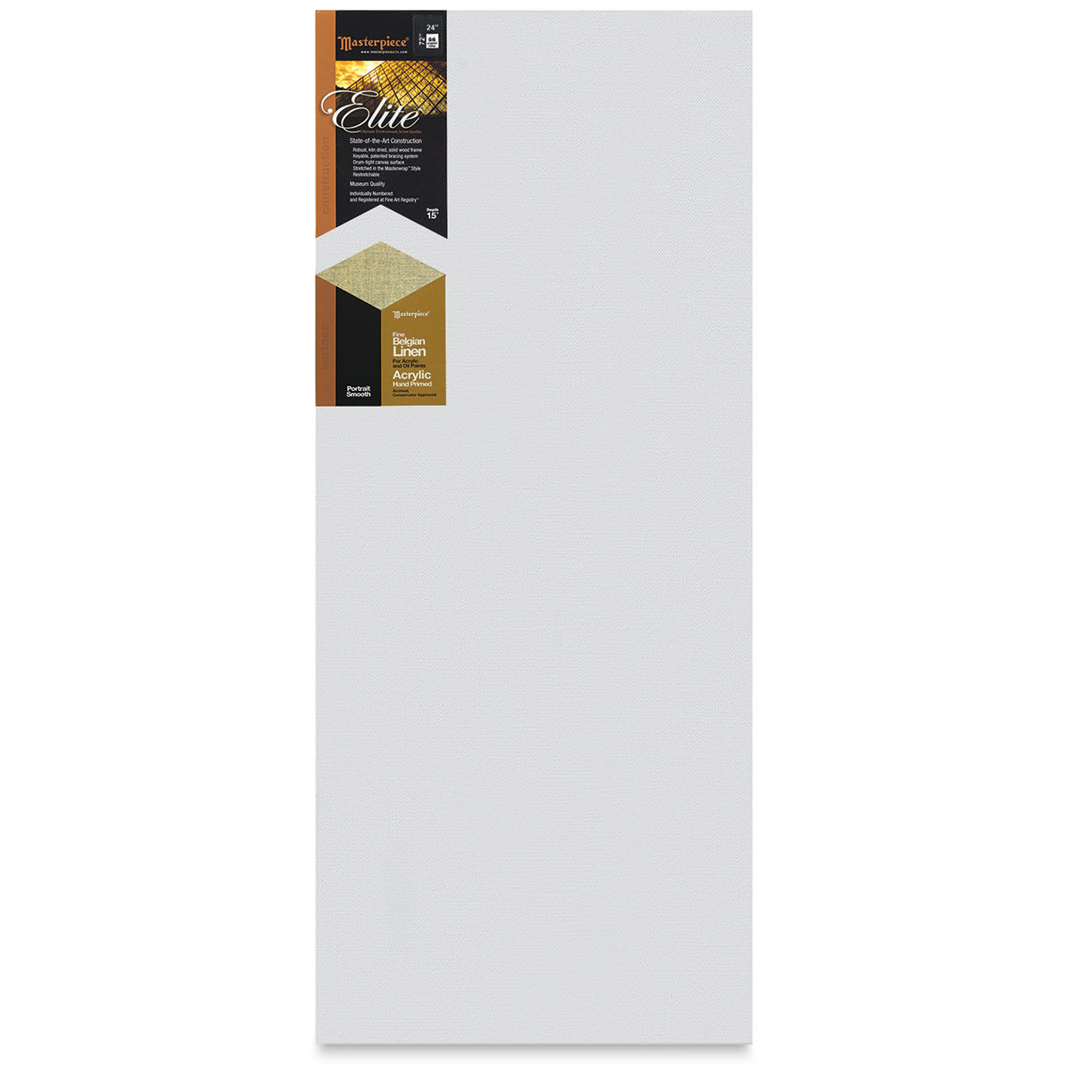 Masterpiece Elite Portrait Smooth Canvas - 24" x 72", Acrylic Primed front