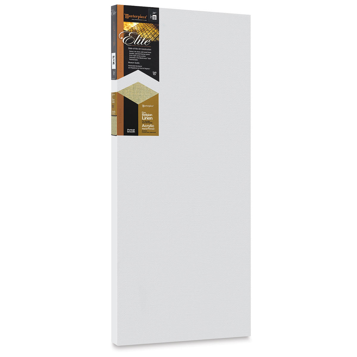 Masterpiece Elite Portrait Smooth Canvas - 24" x 72", Acrylic Primed