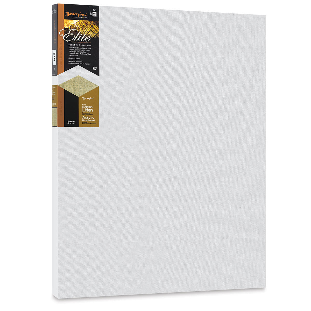 Masterpiece Elite Portrait Smooth Canvas - 40" x 60", Acrylic Primed
