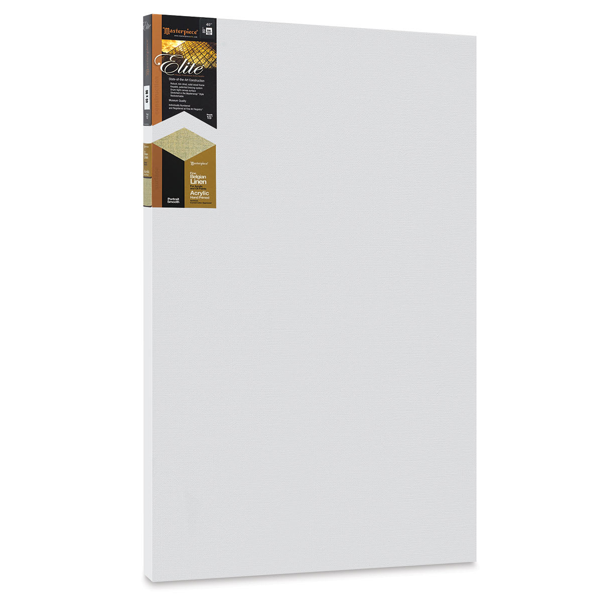 Masterpiece Elite Portrait Smooth Canvas - 40" x 80", Acrylic Primed