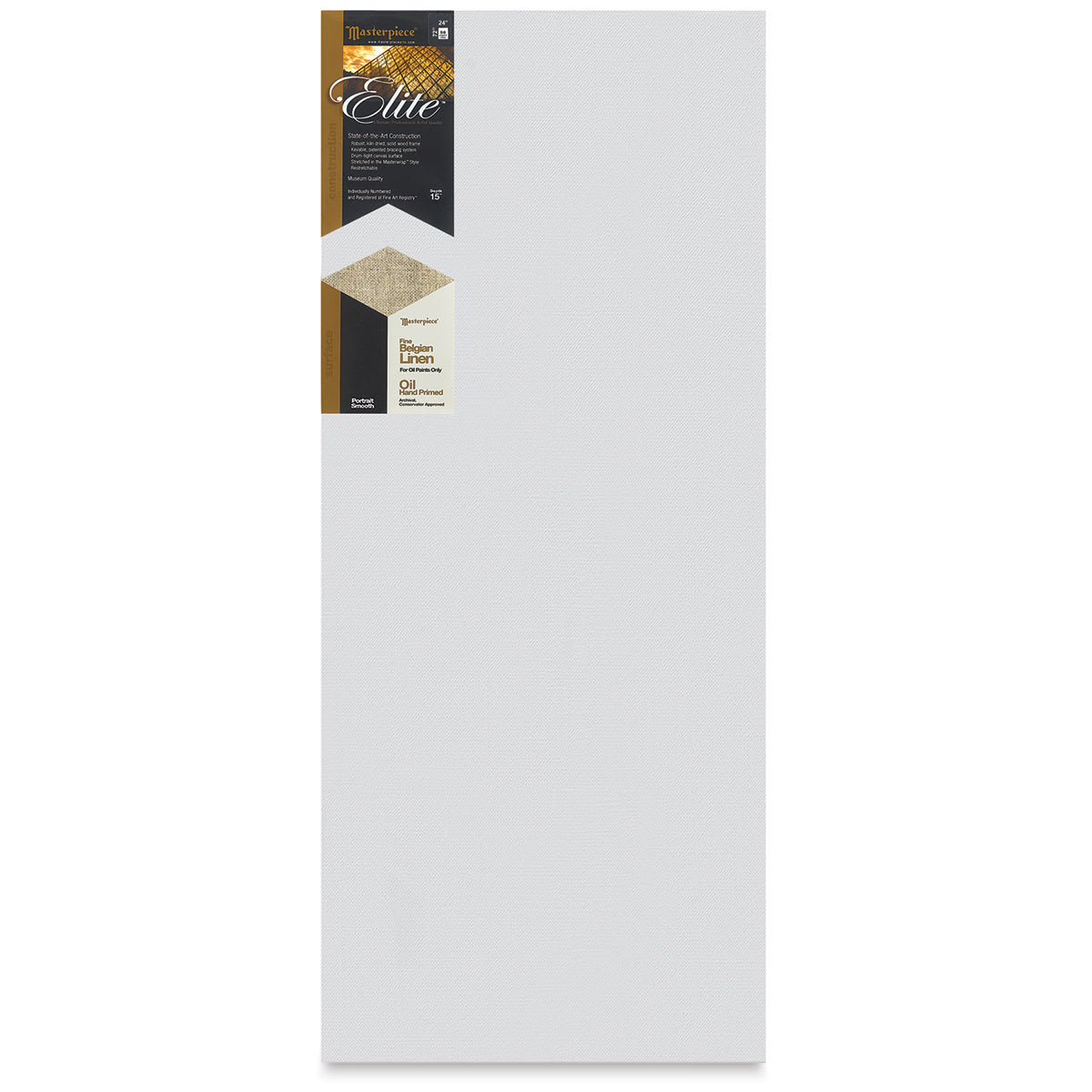 Masterpiece Elite Portrait Smooth Canvas - 24" x 72", Oil Primed