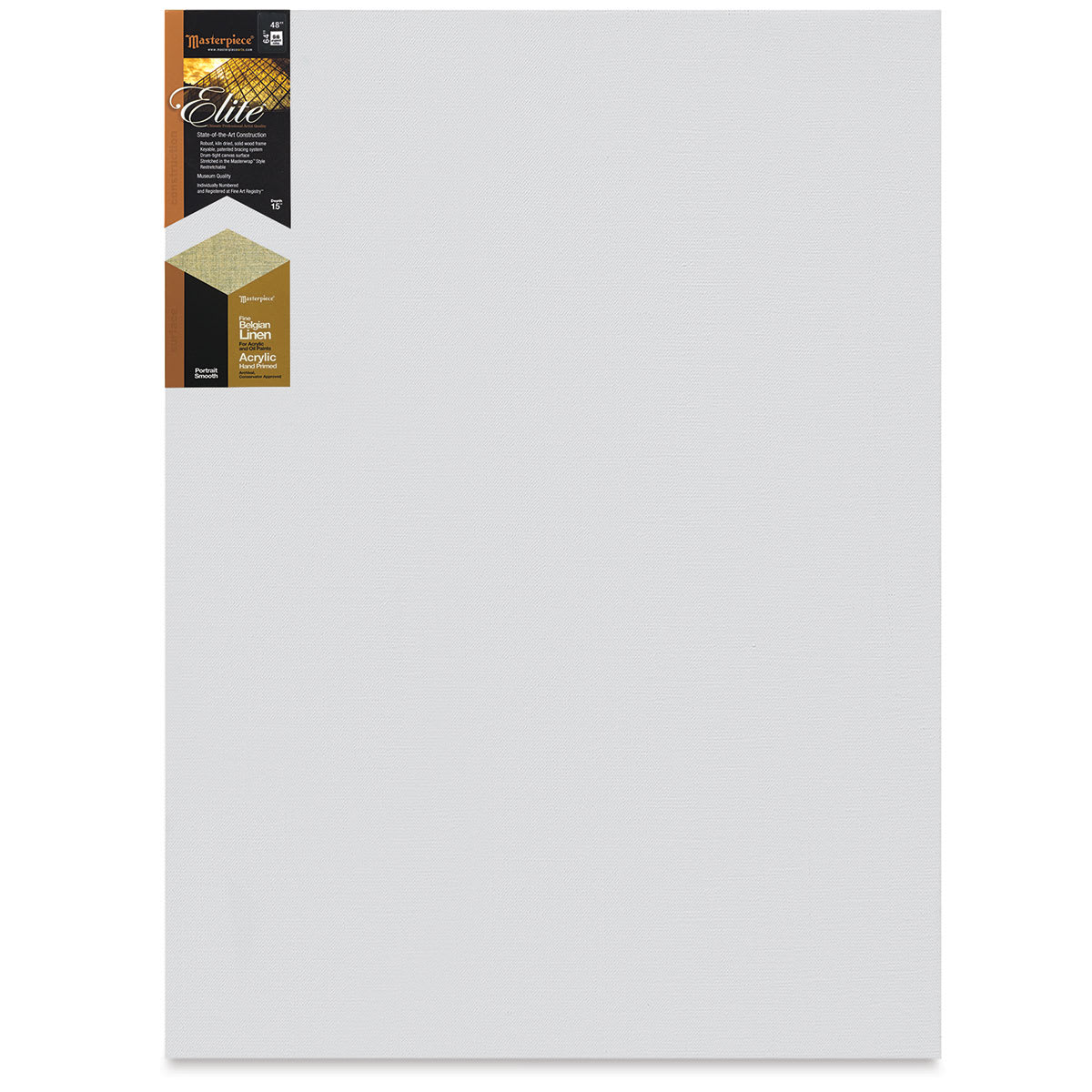 Masterpiece Elite Portrait Smooth Canvas - 48" x 64", Acrylic Primed front