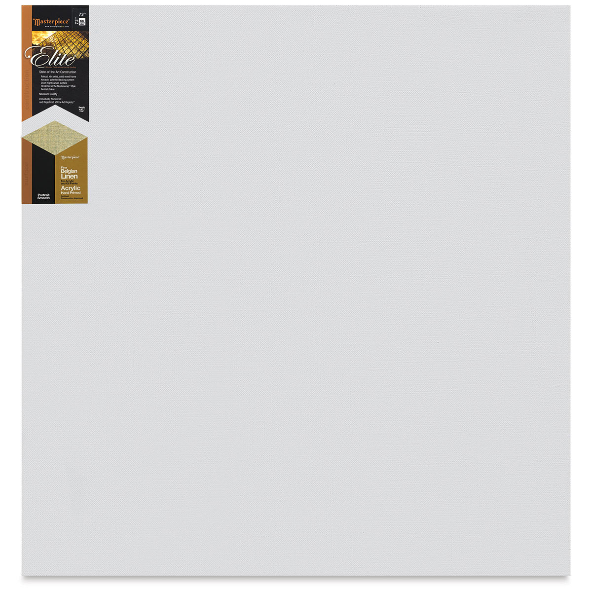 Masterpiece Elite Portrait Smooth Canvas - 72" x 72", Acrylic Primed front