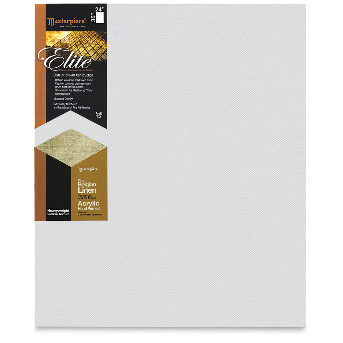 Masterpiece Elite Heavyweight Canvas - 24" x 30", Acrylic Primed