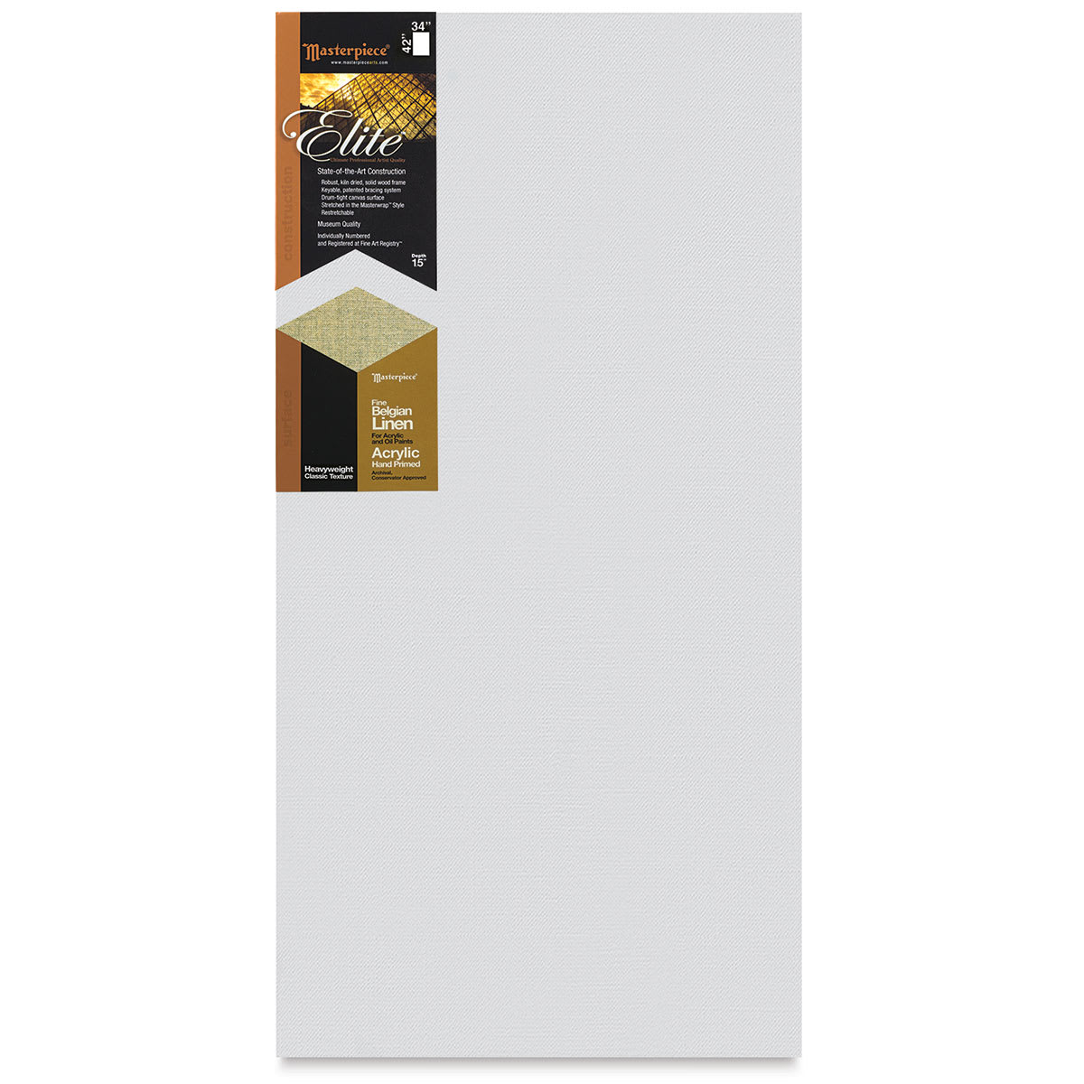 Masterpiece Elite Heavyweight Canvas - 34" x 42", Acrylic Primed