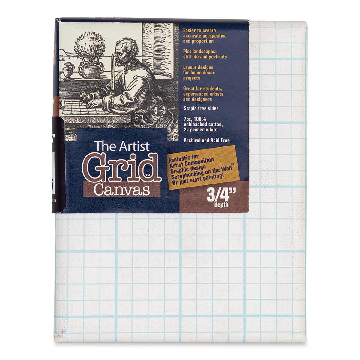 The Artist Grid 3/4" Profile Cotton Canvas - 4" x 5" front