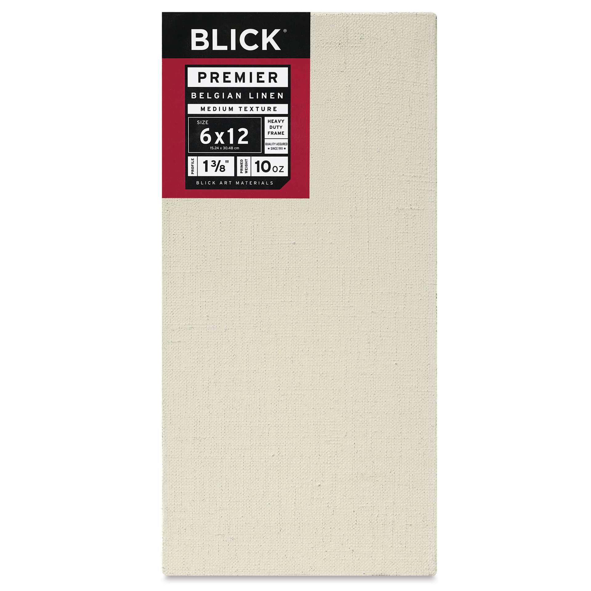 Blick Premier Belgian Linen - 6" x 12", Oil-Primed, 1-3/8" Profile, front