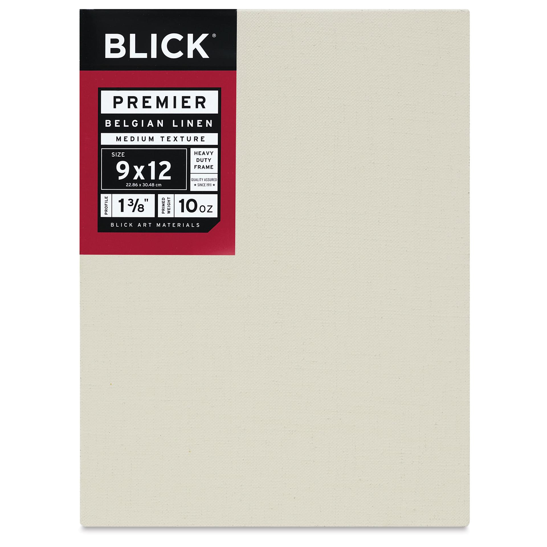 Blick Premier Belgian Linen - 9" x 12", Oil-Primed, 1-3/8" Profile, front