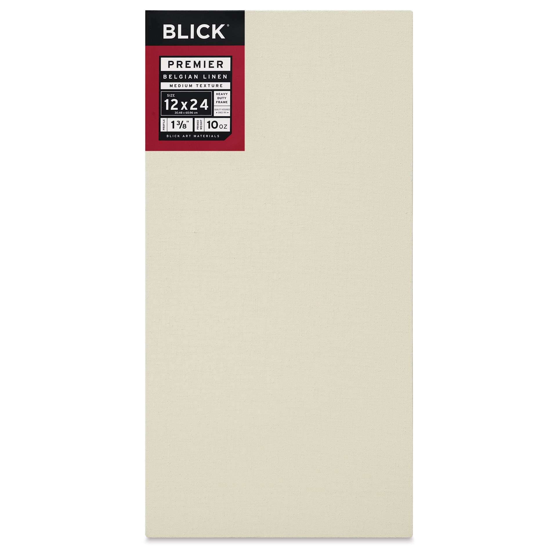 Blick Premier Belgian Linen - 12" x 24", Oil-Primed, 1-3/8" Profile, front