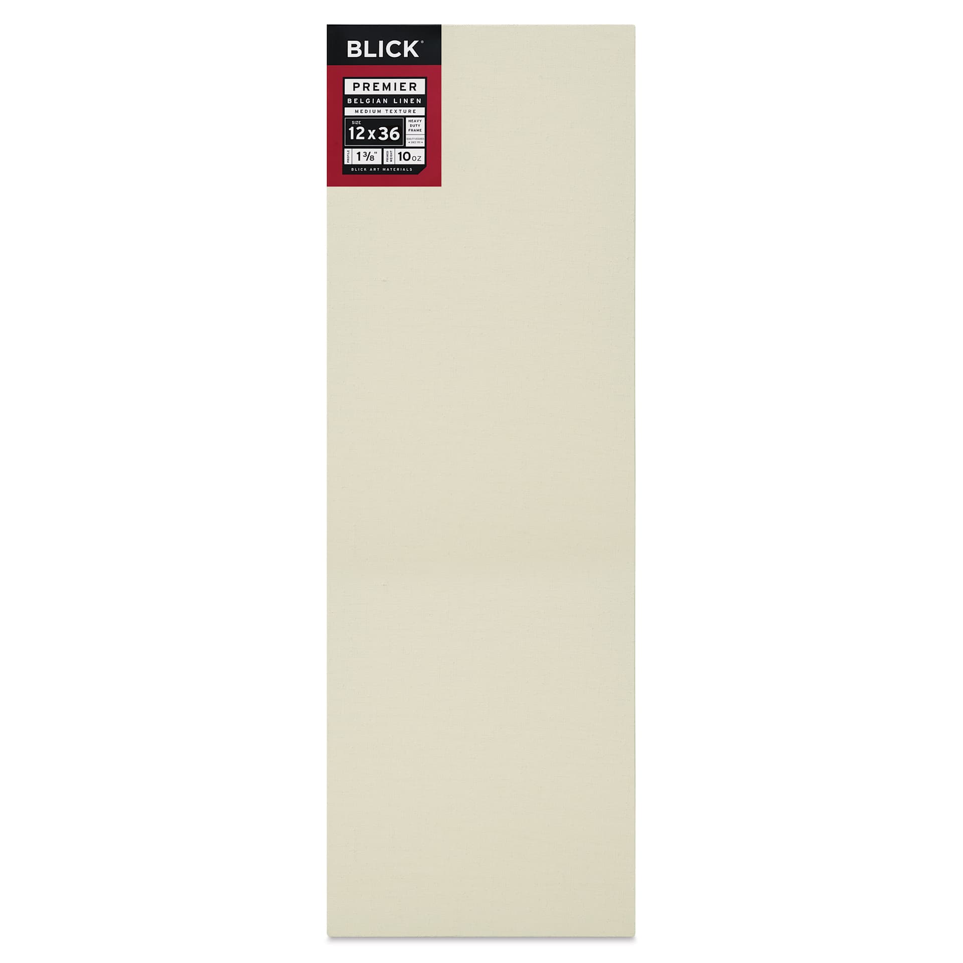 Blick Premier Belgian Linen - 12" x 36", Oil-Primed, 1-3/8" Profile, front
