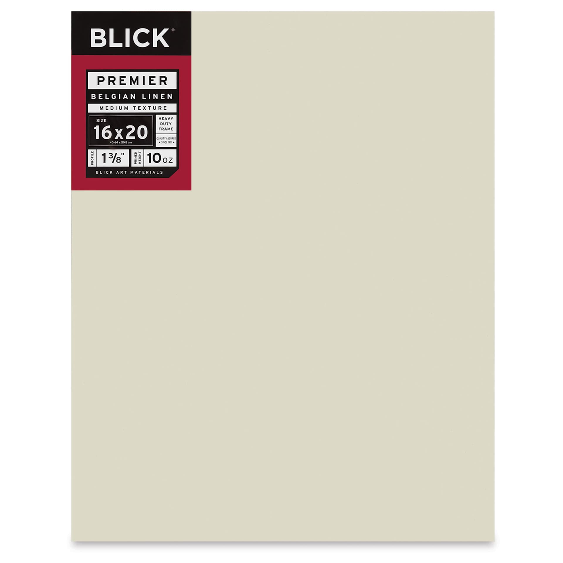 Blick Premier Belgian Linen - 16" x 20", Oil-Primed, 1-3/8" Profile, front
