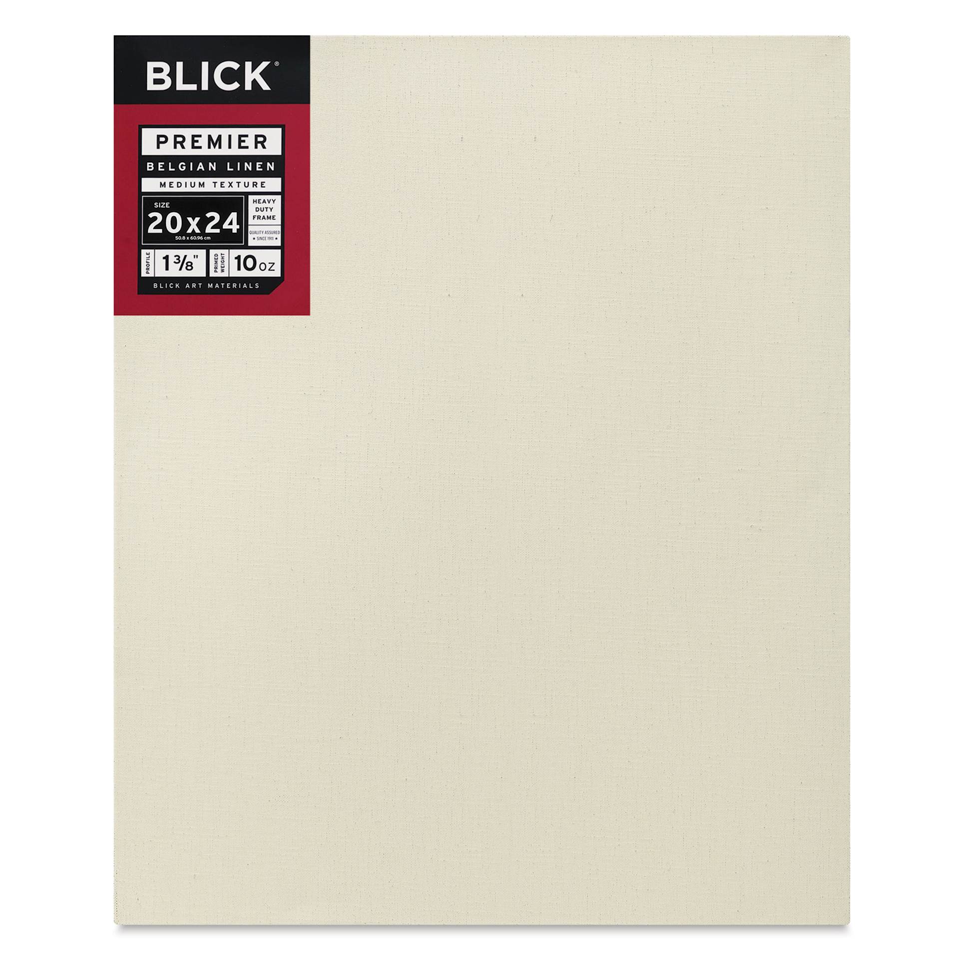 Blick Premier Belgian Linen - 20" x 24", Oil-Primed, 1-3/8" Profile, front