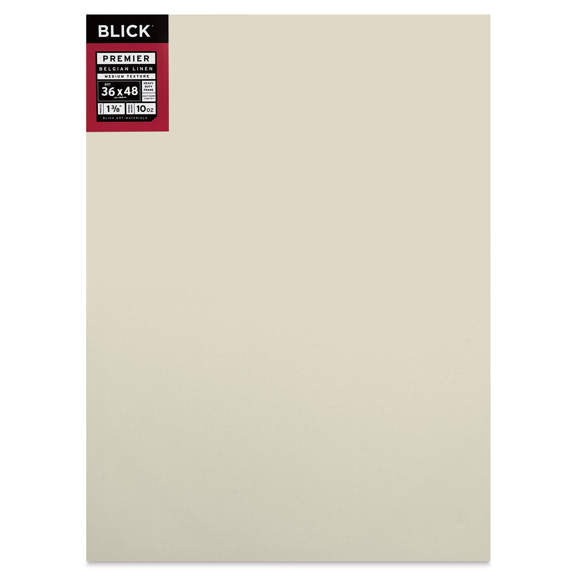 Blick Premier Belgian Linen - 36" x 48", Oil-Primed, 1-3/8" Profile, front