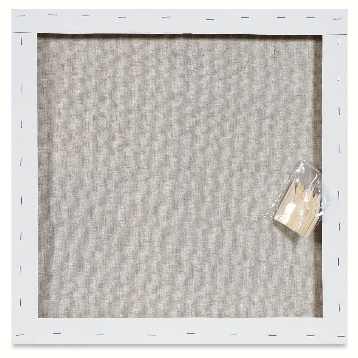 Blick Studio Linen Stretched Canvas - 18" x 18", Traditional 3/4" Profile (back)