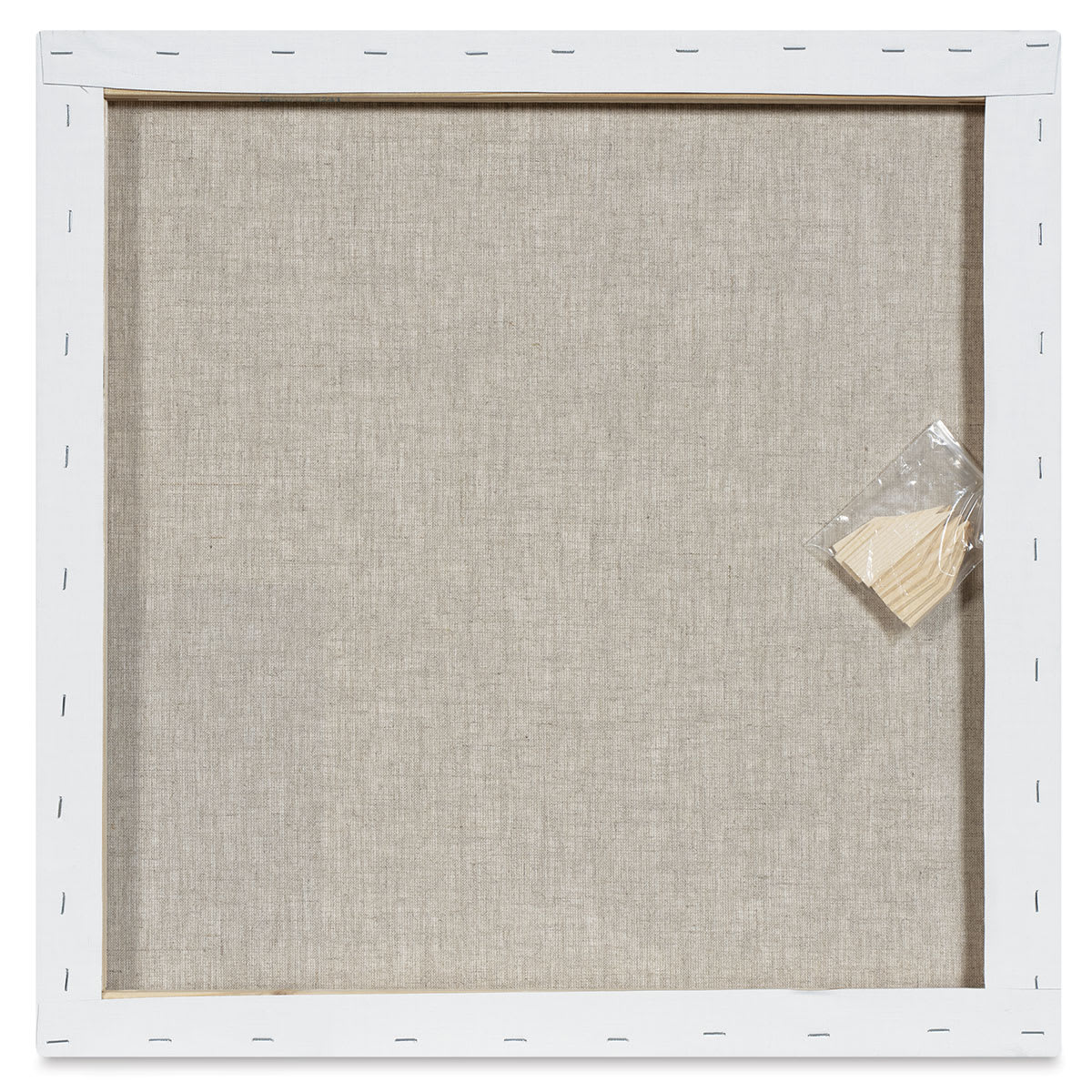 Blick Studio Linen Stretched Canvas - 20" x 20", Traditional 3/4" Profile (back) Blick Studio Linen Stretched Canvas - 20" x 20", Traditional 3/4" Profile (back)