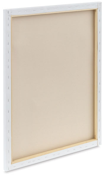 Fredrix Pro Series Dixie Cotton Canvas - Back of canvas showing Traditional profile thickness