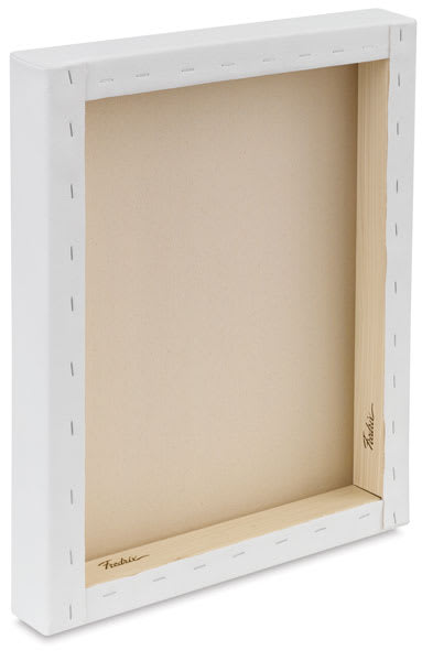 Fredrix Pro Series Dixie Cotton Canvas - Back of canvas showing Museum profile thickness