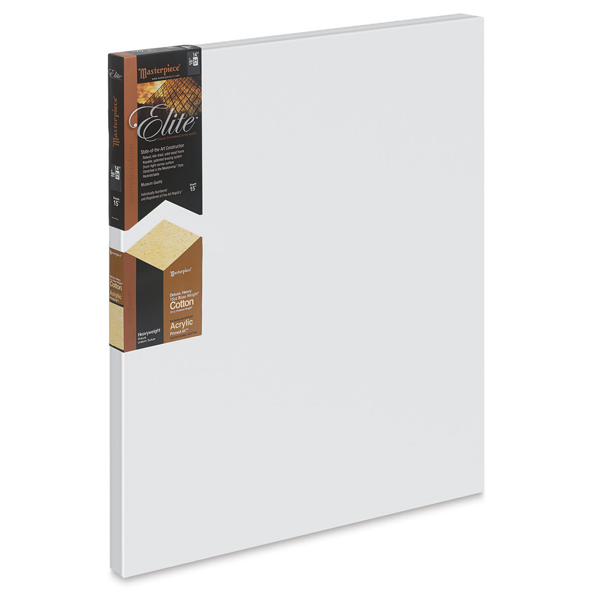 Masterpiece Elite Cotton Canvas - 14" x 18", Acrylic Primed