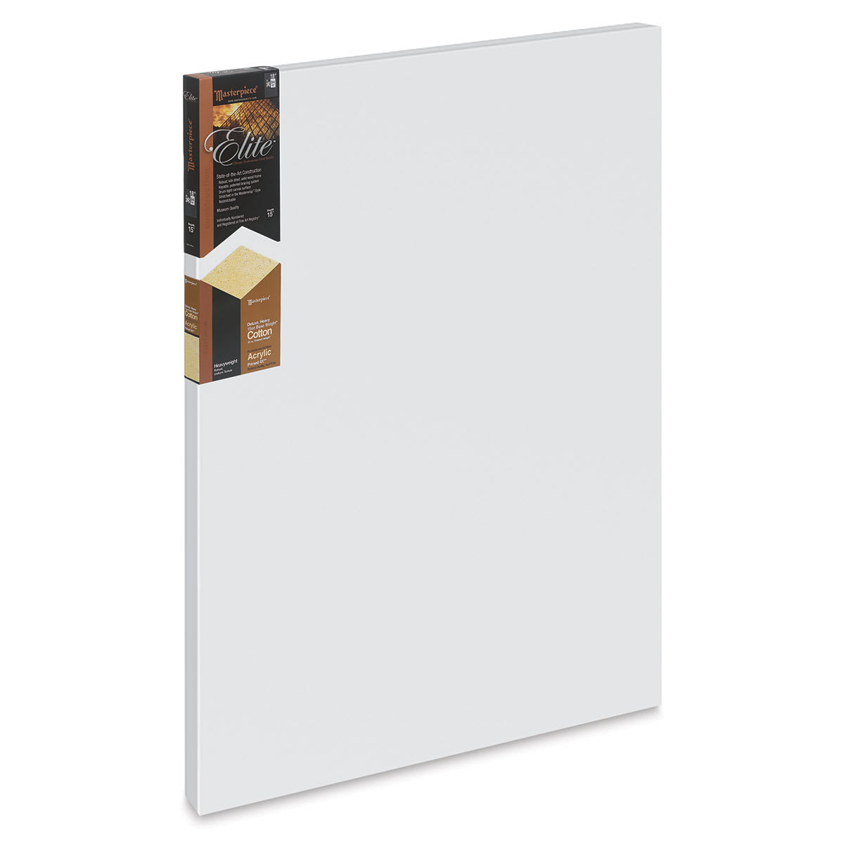 Masterpiece Elite Cotton Canvas - 18" x 36", Acrylic Primed