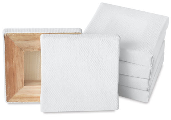 Studio Mini Canvas, Pkg of 6 2" x 2", White Studio Mini Canvas, Pkg of 6 2" x 2", White
