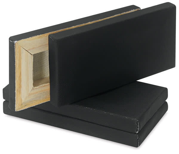 Studio Mini Canvas, Pkg of 4 2" x 4", Black Studio Mini Canvas, Pkg of 4 2" x 4", Black