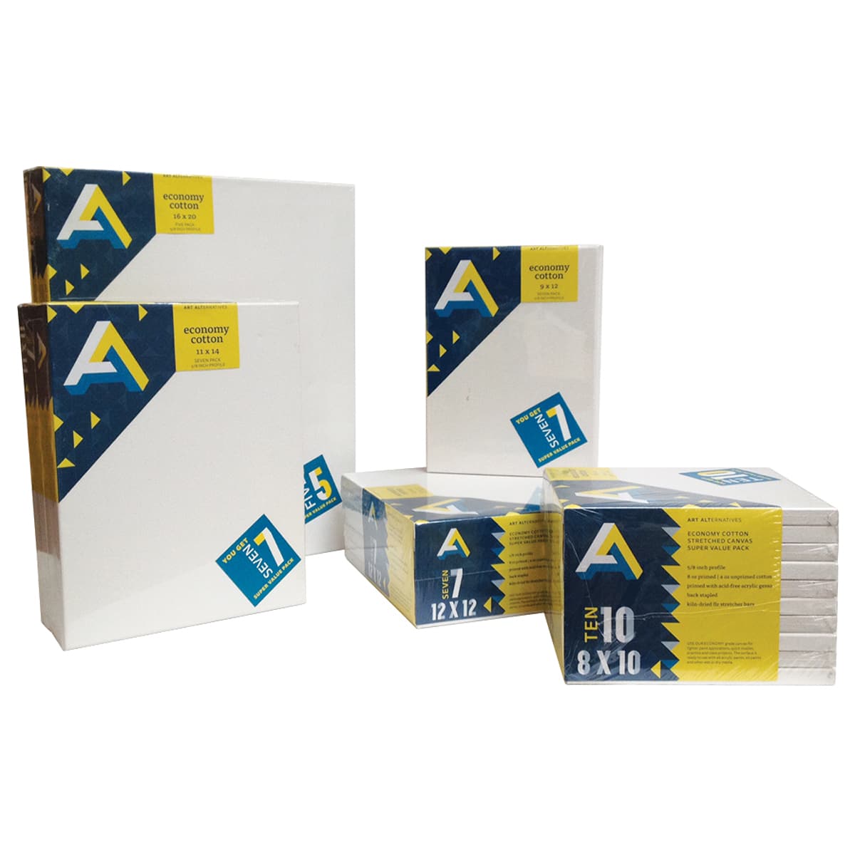 Art Alternatives Super Value Economy Canvas Packs