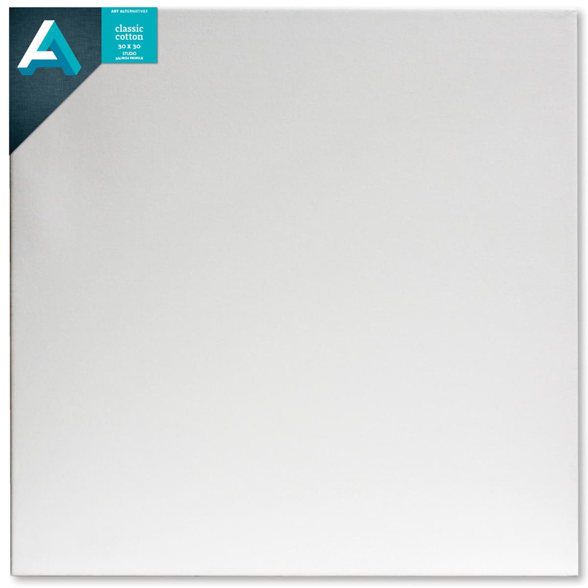Art Alternatives Classic Cotton Stretched Canvas, Studio, .75 in Profile, 30 in x 30 in