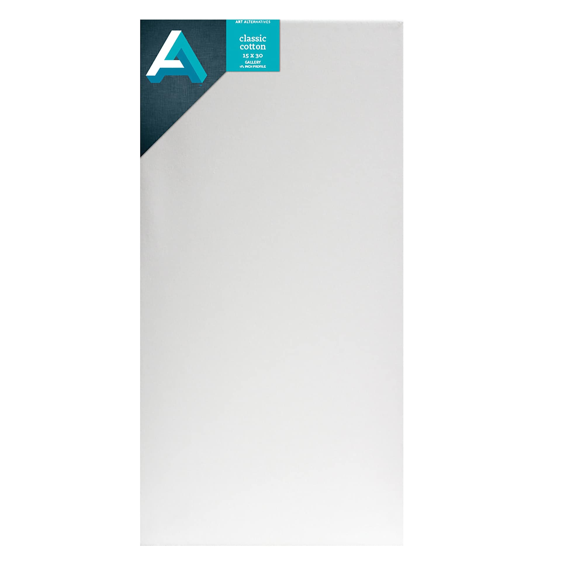 Art Alternatives Classic Cotton Stretched Canvas, 15" x 30"