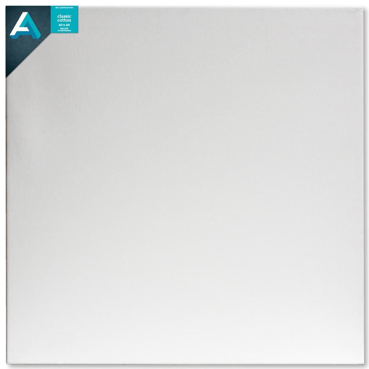 Art Alternatives Classic Cotton Stretched Canvas, Gallery, 1-3/8 in Profile, 40 in x 40 in