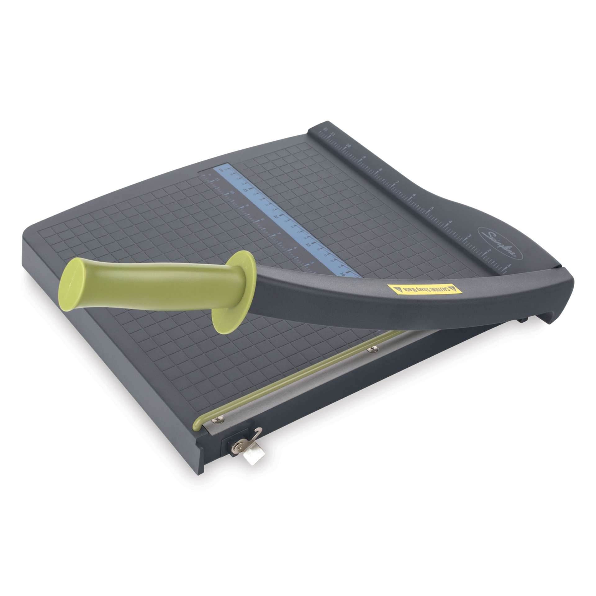 Swingline ClassicCut Lite Guillotine Trimmer - 12" showing blade raised