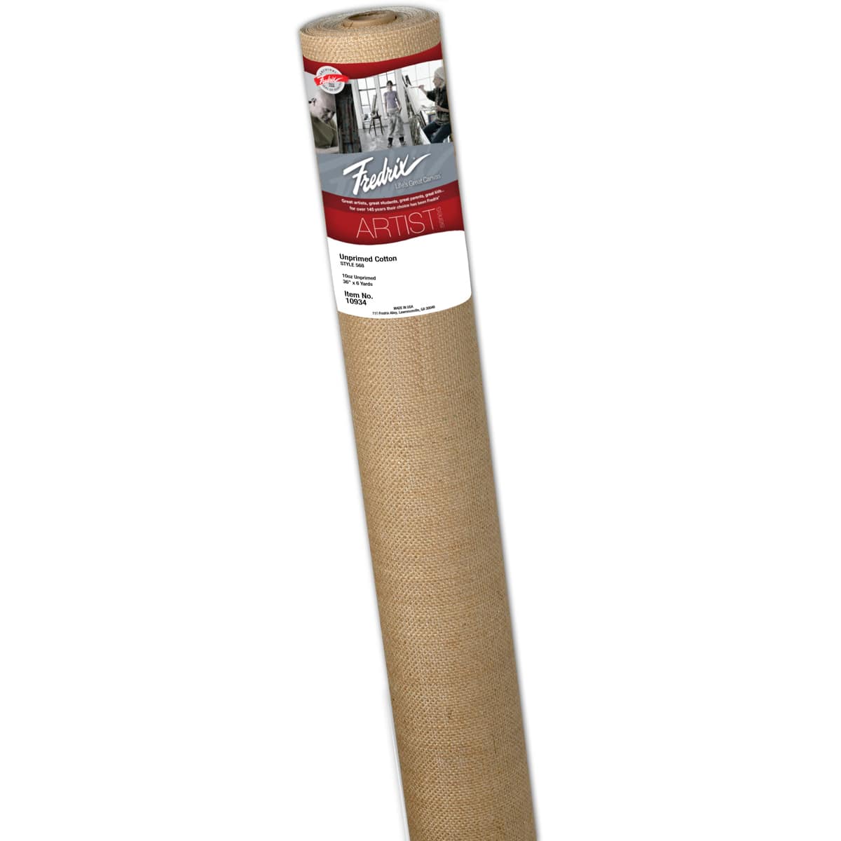 FREDRIX Unprimed Cotton Roll, 36 inches x 6 yards