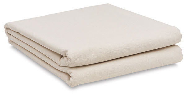 Fredrix Folded Cotton Canvas Blankets - 6 yd unprimed blanket shown folded neatly
