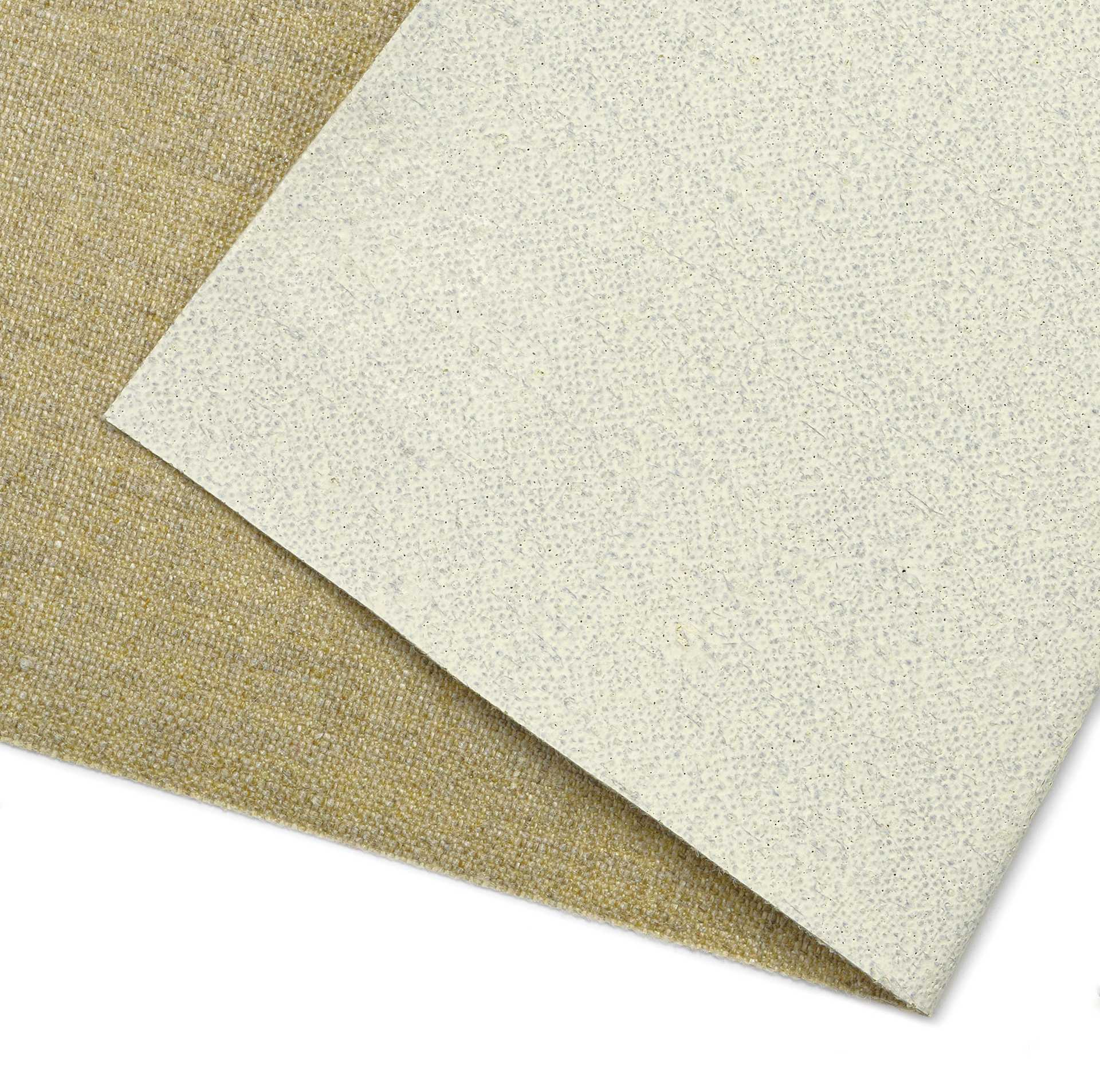 Claessens Linen Canvas Roll - 82" x 5-1/2 yds, Oil Primed, No. 13, Smooth Texture, close-up of canvas