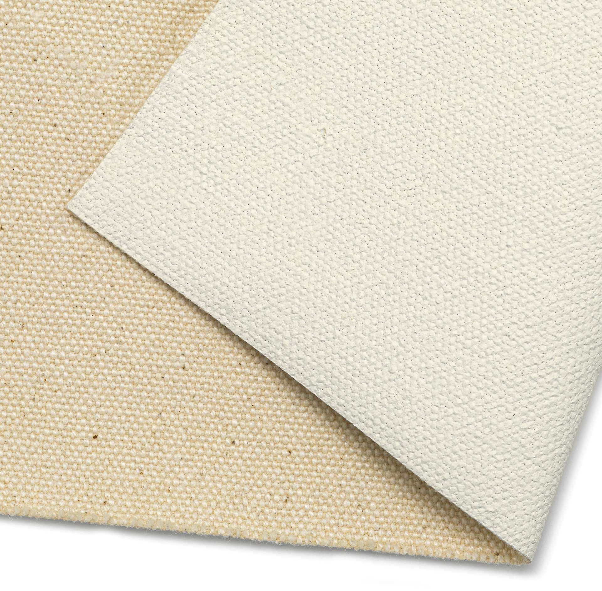 Blick Acrylic Primed Cotton Canvas - Premier Heavyweight, 72" x 3 yd, Acrylic Primed, by the Roll, close-up of canvas