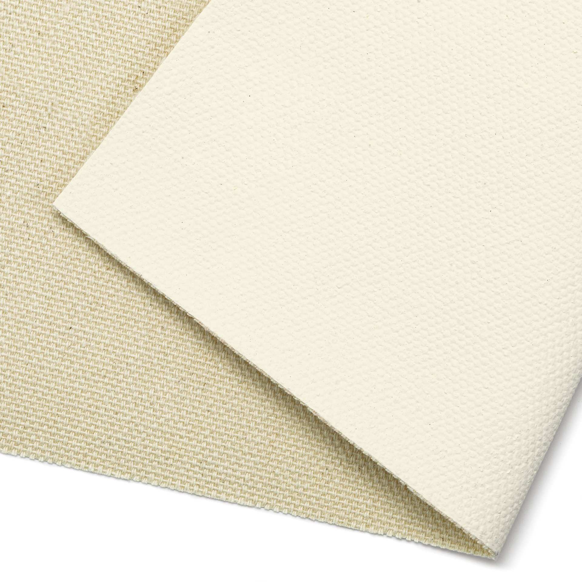 Utrecht Artists' Series Cotton Canvas Roll - 60" x 6 yards, acrylic primed, 10 oz, close-up of canvas Utrecht Artists' Series Cotton Canvas Roll - 60" x 6 yards, acrylic primed, 10 oz, close-up of canvas