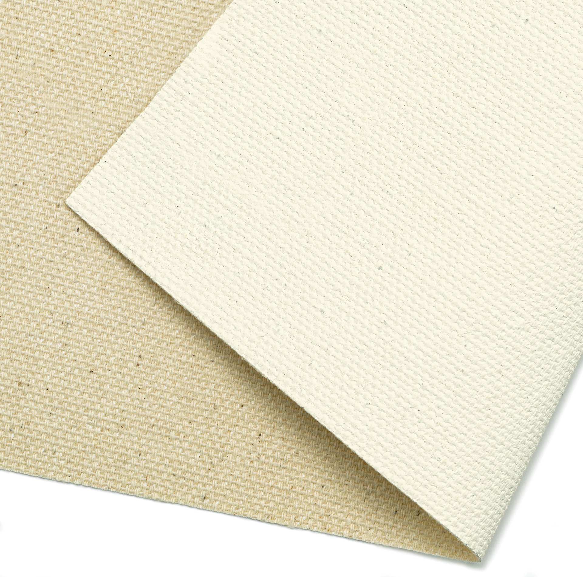 Blick Acrylic Primed Cotton Canvas - Lightweight, 54" x 6 yd, Acrylic Primed, by the Roll, close-up of canvas Blick Acrylic Primed Cotton Canvas - Lightweight, 54" x 6 yd, Acrylic Primed, by the Roll, close-up of canvas