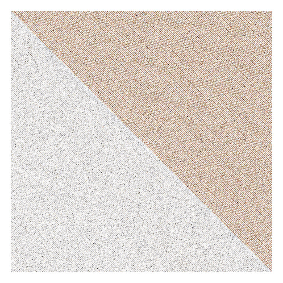 Masterpiece Sausalito Primed Cotton Canvas - Swatch Primed diagonally to show contrast