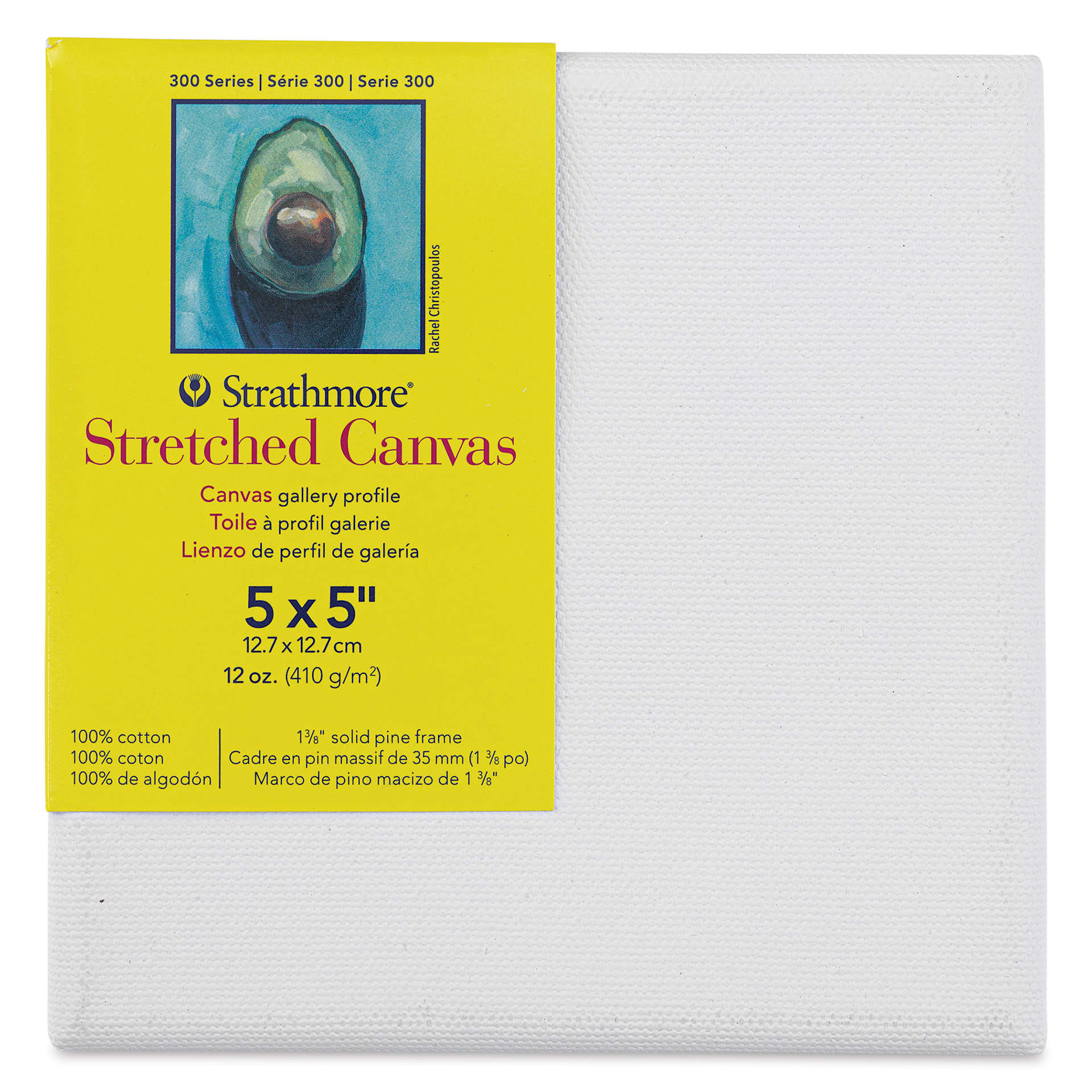 Strathmore 300 Series Stretched Cotton Canvas - 1-3/8" Profile, 5" x 5"