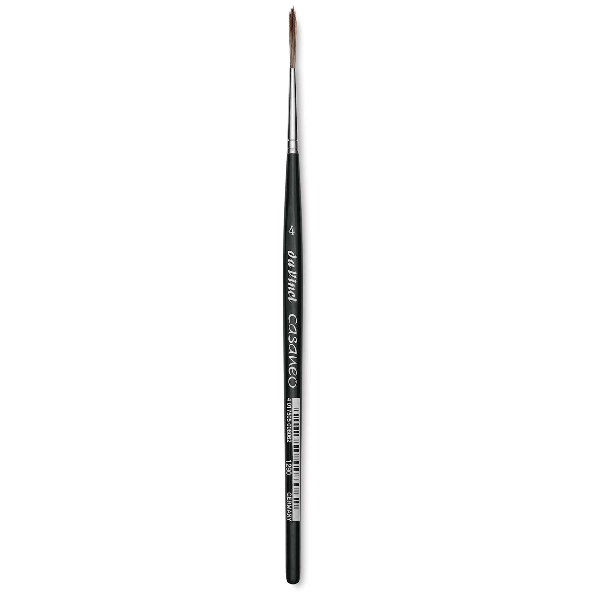 Da Vinci Casaneo Synthetic Squirrel Watercolor Brush - Rigger, Size 4, Short Handle, Synthetic