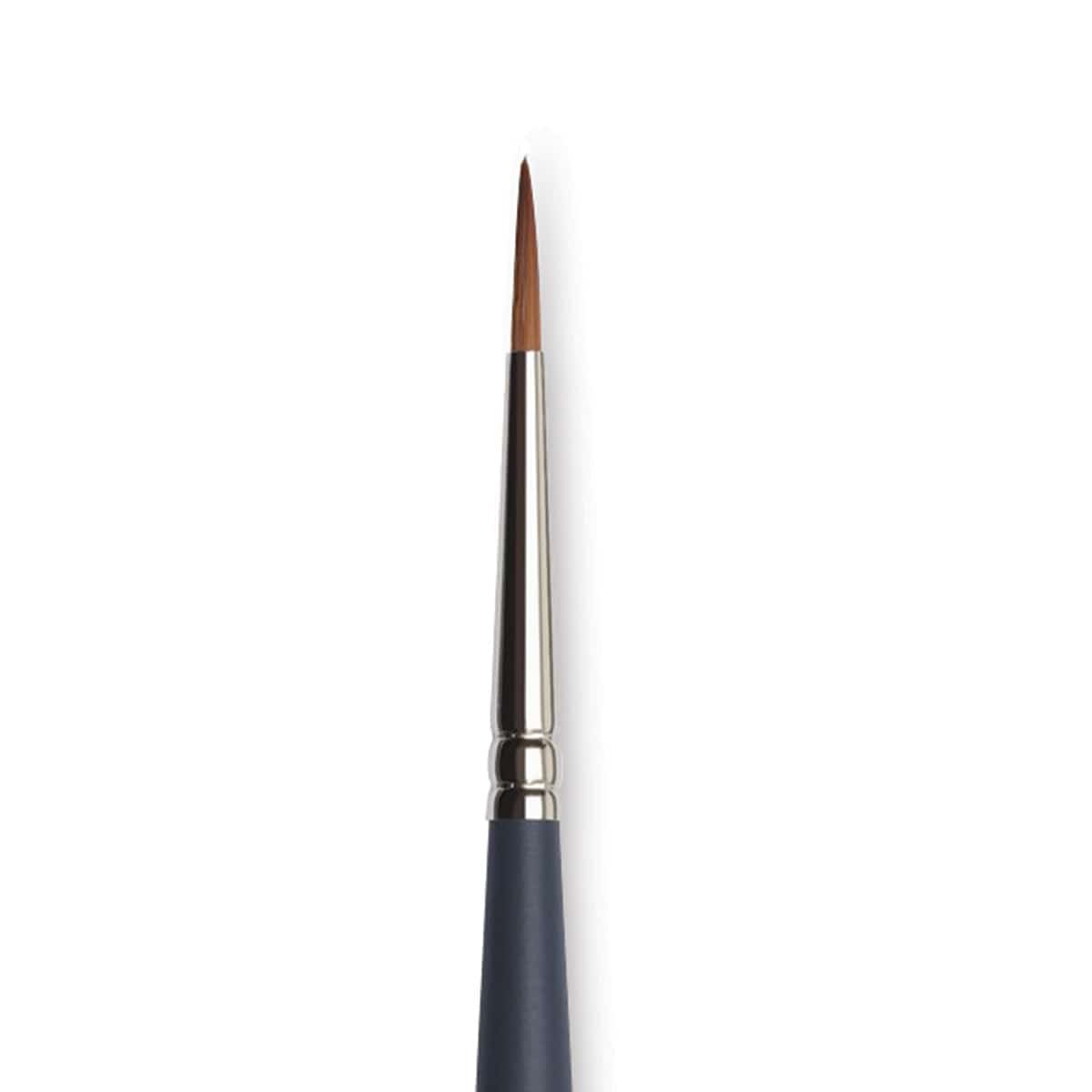 Winsor & Newton Professional Watercolor Synthetic Sable Brush - Round, Size 3, Short Handle (close-up)